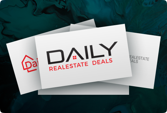 Portfolio thumbnail of daily real estate deals logo concept