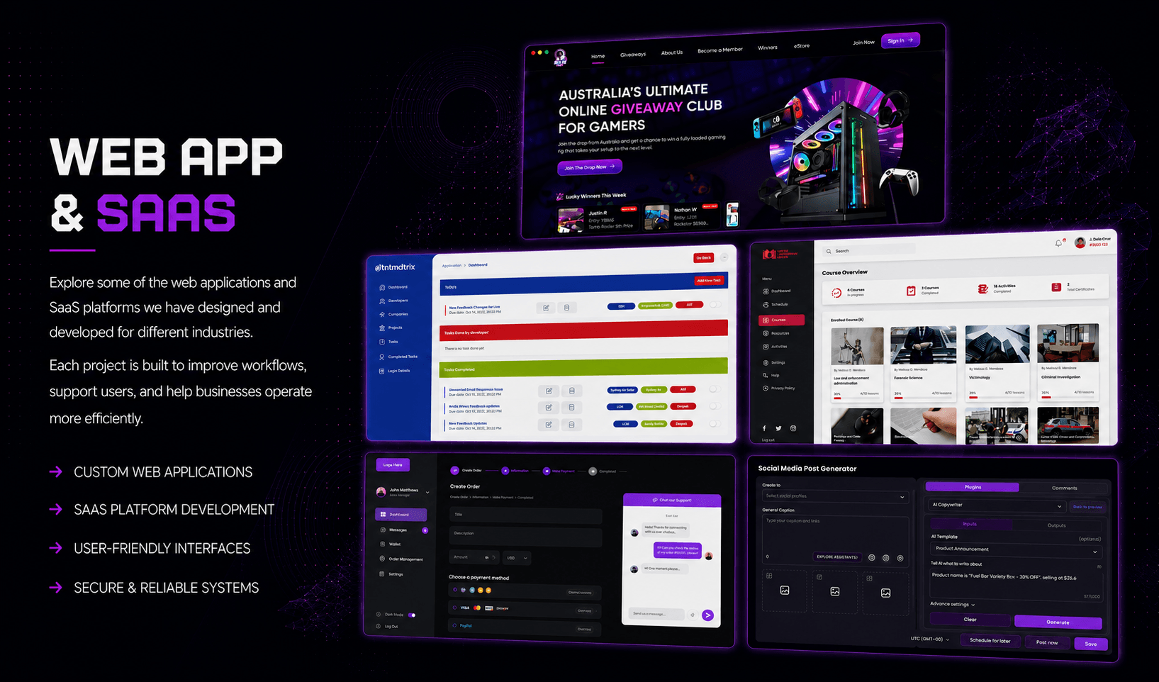 Web App and SaaS Projects, cyberwrath